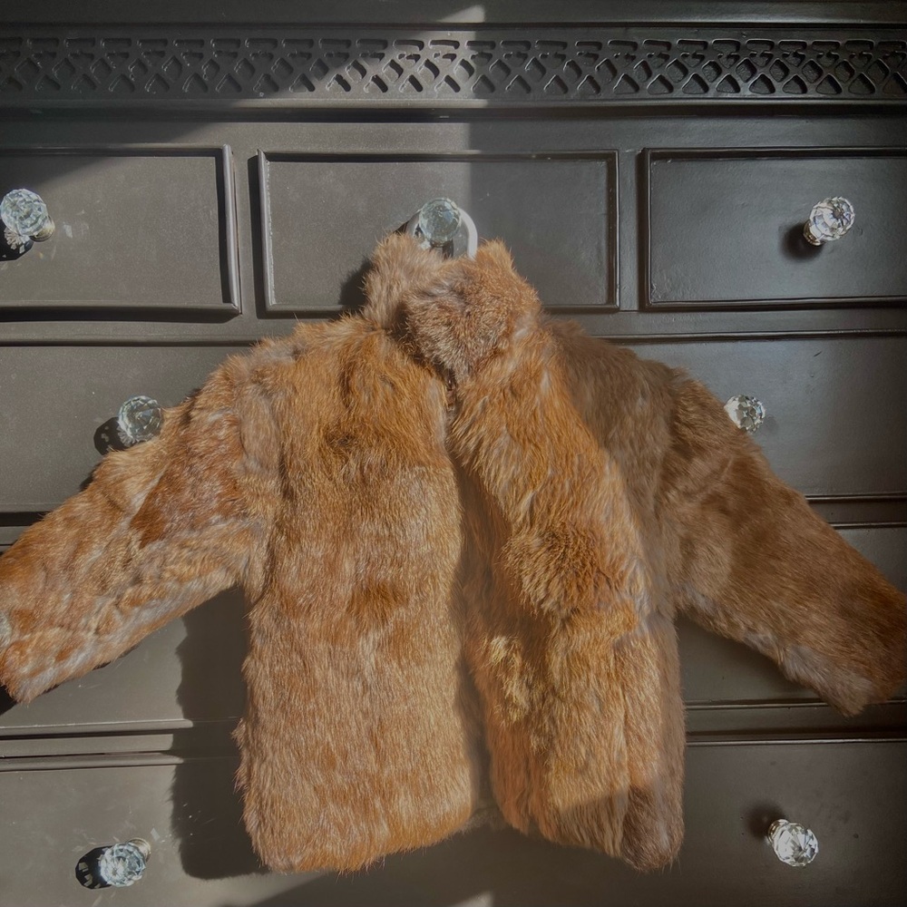 Vintage 2T Real Fur Coat – Toddler Winter Jacket – Authentic Kids Outerwear